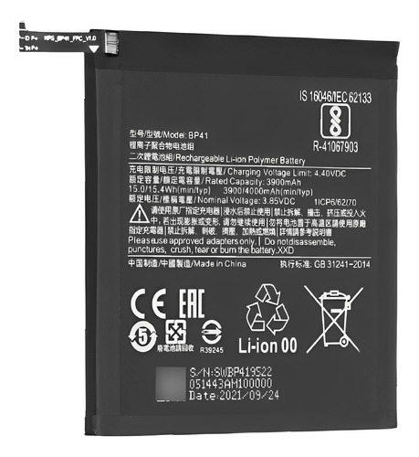 Batería Pila Para Xiaomi Mi 9t K20 Bp41 Garantizada 