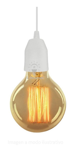 Colgante Simple 1 Luz Para Lampara E27 Eco Blanco