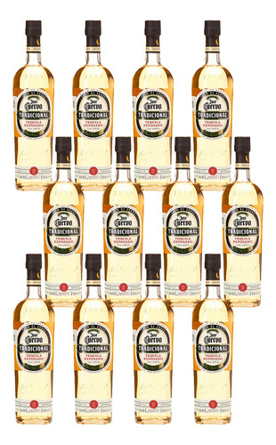 Caja De 12 Tequila José Cuervo Tradicional Reposado 695 Ml