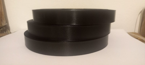 Rollo Saten Negro Raso 25mm X 200mts Etiquetas Sublimar Ribb