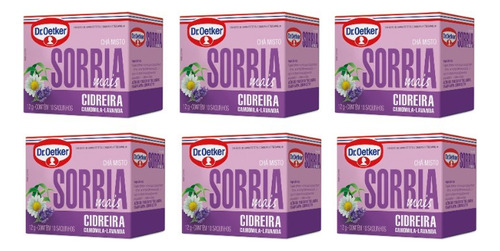 6un Chá Sorria Mais Cidreira Camomila E Lavanda 10 Sachês