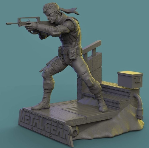  Archivo Stl Impresión 3d - Metal Gear Solid Snake