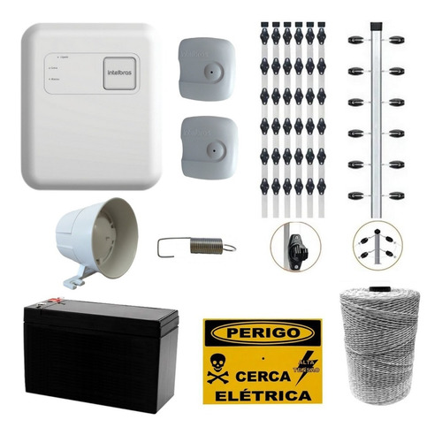 Kit 50mt Cerca Intelbras Elc 3012 Haste 1 M 6 Isol