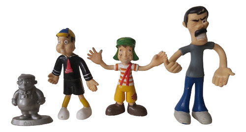 El Chavo Del 8 Bendable Quico Don Ramón + Ñoño Vuala Gratis (Usado)
