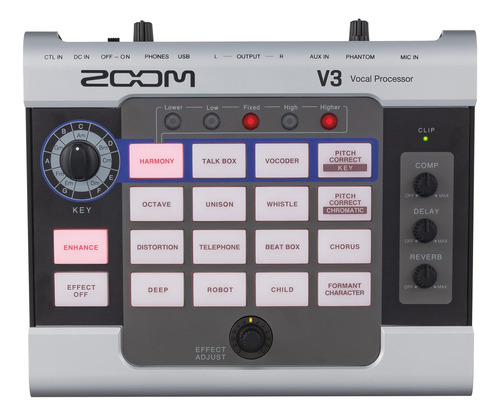 Zoom Procesador Vocal V3, Armonía, Corrección De Tono, Re.
