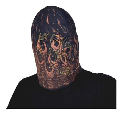Imagen 2 de 5 de Mascara Flames Grunge Acidwash Facemask Kanye Algodon A