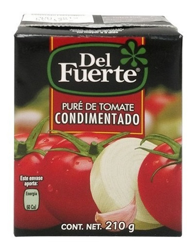 Imagen 1 de 7 de Pure De Tomate Del Fuerte Condimentado 210 Gr