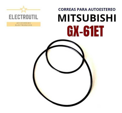Correas Para Autoestereo Mitsubishi Gx-61et