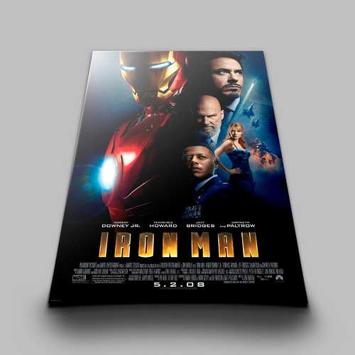 Iron Man 2008 Poster Oficial Para Impresión-archivo Digital