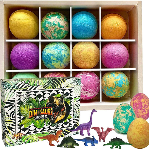 Bath Bombs For Kids With Toys Inside - Set Of 12 Colorful Eg