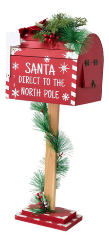 Decoración Navideña Buzón De Papá Noel Buzón De Cartas