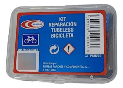 Kit Reparación Vulcanizado Cauchos Tubeless Bicicletas Mtb