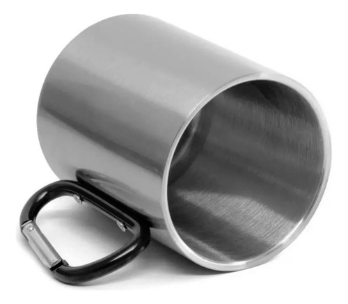 Conjunto De Canecas Ke Home Caneca Kit 9 De Aço Inoxidável Prateado