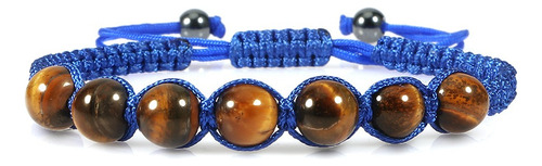 Linda Pulsera Casual Hilo Nudo Ojo De Tigre Unisex B686