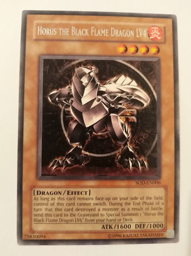 Horus The Black Flame Dragon Lv4 - Rare        Sod