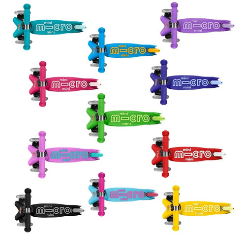 Skate Micro Mini Deluxe vermelho rubi para crianças
