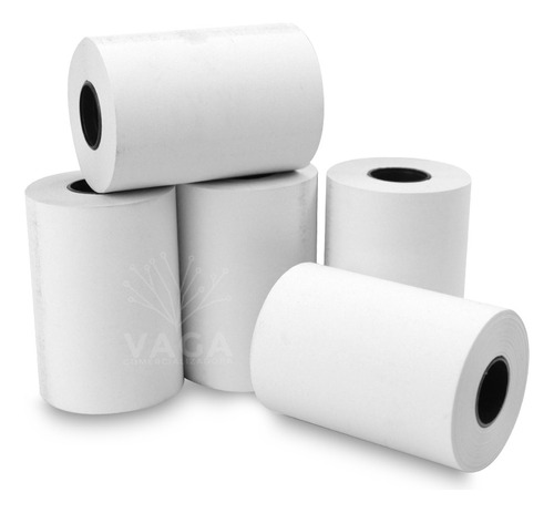 5 Rollos Papel Térmico 55 X 38 Mm Terminal Bancaria 