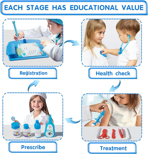 New Doctor Kit For Toddlers 3-5 - Pretend Play Set With 3...