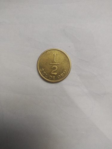 Moneda Oro Peruano 1/2 Sol De 1976