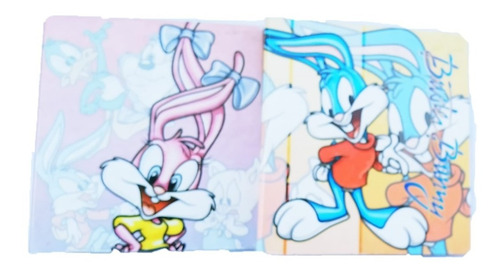 Carpeta Escolar 3 Aros 3x40 Cartone Tiny Looney Tunes Retro