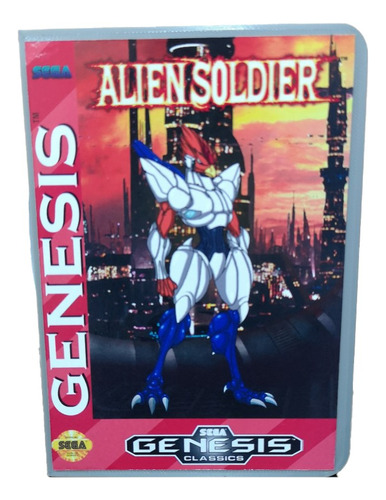 Alien Soldier Repro Sega Genesis Americano Con Caja
