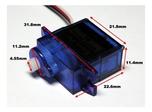Micro Servomotor Towerpro Sg90, 1.8kg - Arduino Pic Robotica