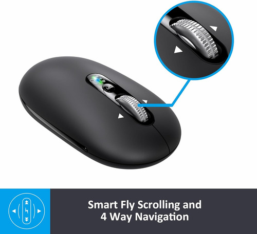 Ratón Bluetooth Inalámbrico Multidispositivo Con 8 Botones Y