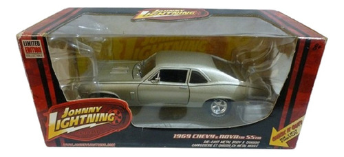 Johnny Lightning 69 Chevy Nova Ss Gris Metalizado - J P Cars