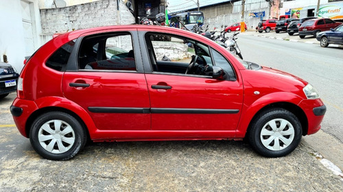 Citroen C 3 Glx 1.4 Completo - Ano 2008 - Flex - Vermelho