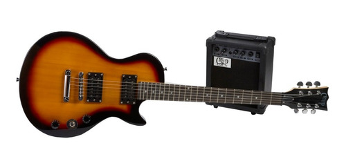 Imagen 1 de 6 de Pack Guitarra Les Paul Y Amplificador Creep Completo Sb