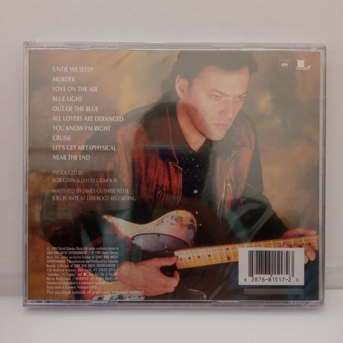 David Gilmour About Face Cd Nuevo Musicovinyl
