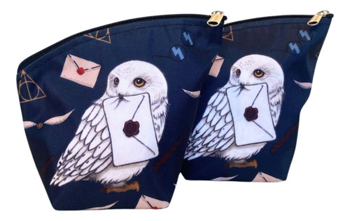 Yerbera Y Azucarera Tela Matero Porta Mate Harry Potter Color Azul