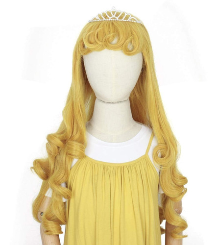 Peluca De Aurora Bella Durmiente Para Niñas Envio Gratis
