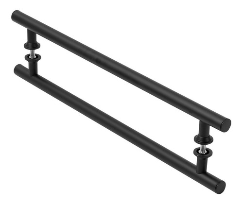 Manilla negra para puerta de cristal y madera de 100 cm