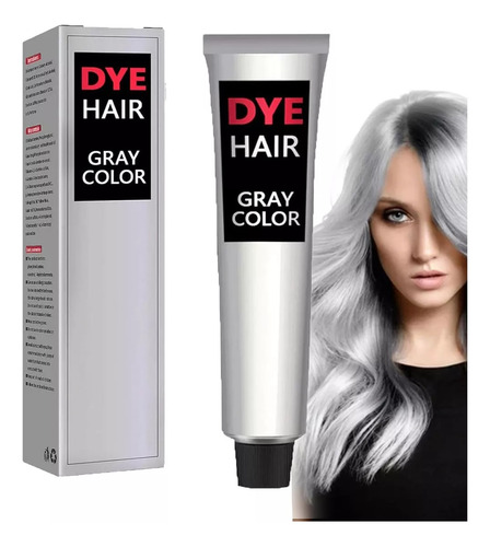 - Tinte For Cabello Natural En Crema De Color Gris Plateado