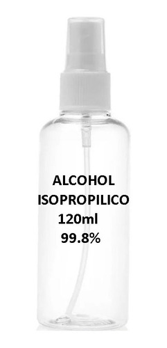Imagen 1 de 5 de Alcohol Isopropilico Spray 120ml 99.8%