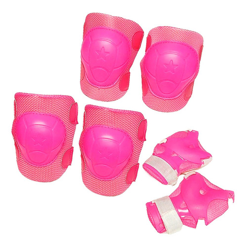 Proteccion Codera Rodillera Roller Patin Rosa Mundo Cla F25