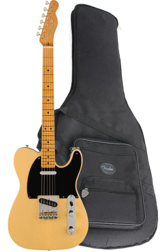 Guitarra Fender Ventera Ii Nocaster Blackguard Blonde de los años 50