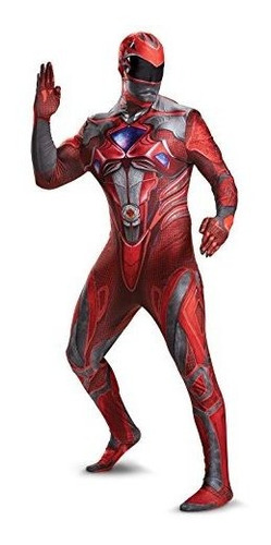Disfraz Red Ranger Hombre, Talla M.