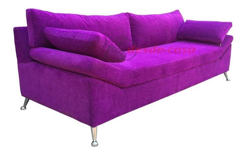 Sillon Sofa 2/3  Dos Cuerpos Italiano Chenille Premium 1,80m