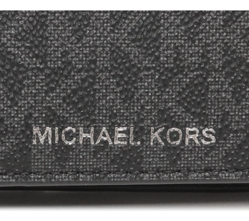 Billetera Michael Kors 36u9lcrf6b Color Negro De Cuero - 9.3cm X 11.5cm X 2cm