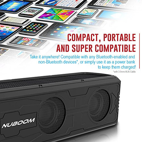 Nuboom Altavoz Solar Bluetooth Hora Duracion 10 Estereo Mah