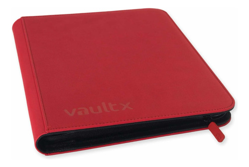 Carpeta De Álbum Binder Rojo De 9 Bolsillos Premium Vault X