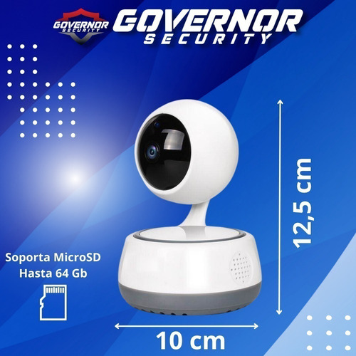 Camara Domo Interior Movimiento Pan Tilt Governor Gv-eyeplus Color Blanco