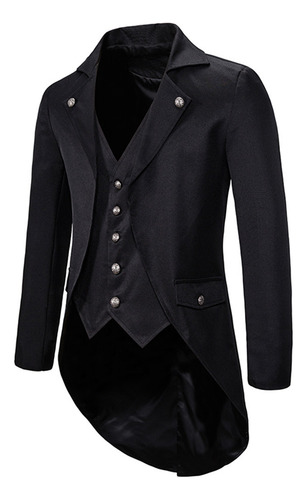Abrigo Para Hombre Vestido Gótico, Uniforme De Esmoq