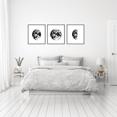 Imagen 2 de 5 de Cuadros Modernos - Tríptico 30x45 Cm (setx3) Flores Pájaros