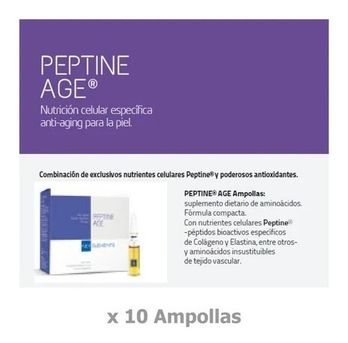 Peptine Age Linfar Antiage Piel Peptonas Ampollas Dermapen Tipo de piel Todo tipo de piel