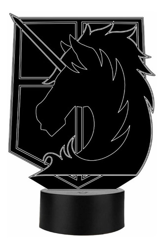 Lámpara De Emblema Escudo Attack Hourse On Titan Art12715