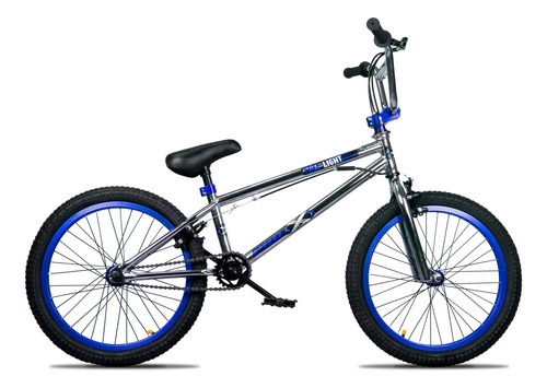 Bicicleta Pro X Bmx Free Light Freio Ubrake Com Rotor Aro 20 Cor Cromada/Azul