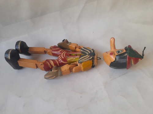 Boneco Pinochio Marionete - Madeira - Precisa Colocar Cordas (Usado)